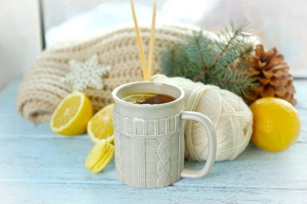 Becher Heißgetränk — Stockfoto