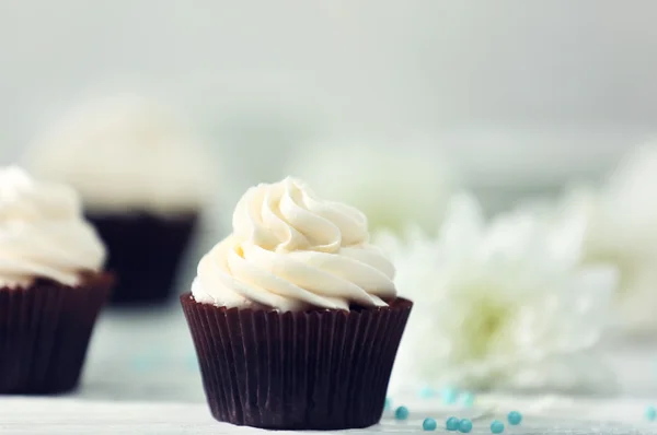 Mooie chocolade cupcakes — Stockfoto