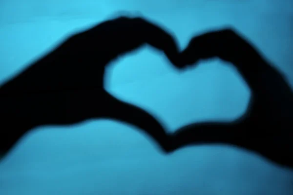 Ręka w kształcie serca — Zdjęcie stockowe
