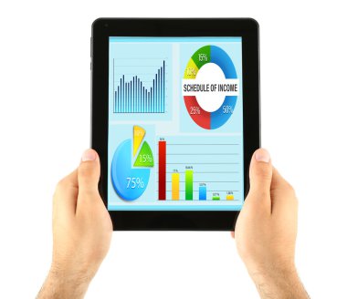 İşadamı holding tablet-pc