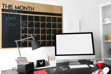 Çalışma alanı ile modern bilgisayar