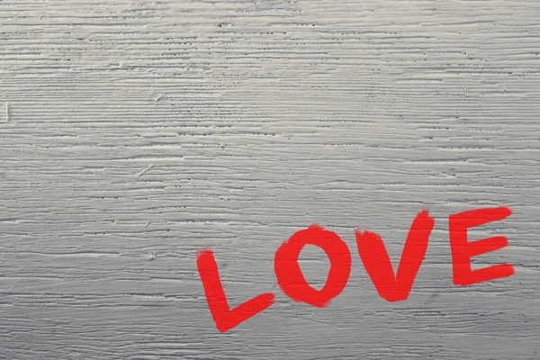 Red heart painted on  wall — Stock Photo, Image