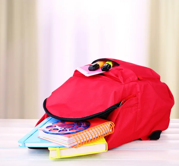 Τσάντα με εξοπλισμός σχολείων — Φωτογραφία Αρχείου