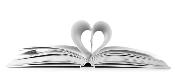 Coeur de pages de livre — Photo