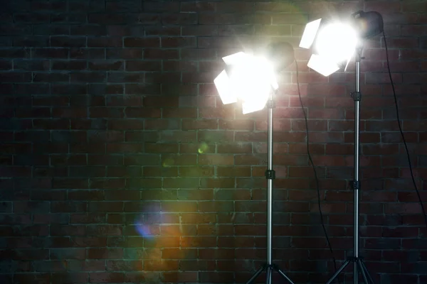 Studio light flashes — Stock Photo, Image