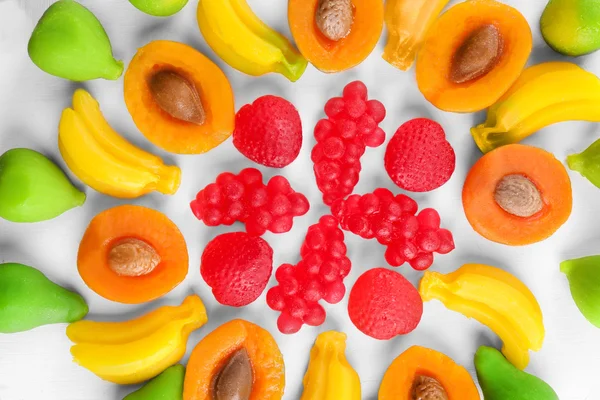 Caramelle di frutta primo piano — Foto Stock