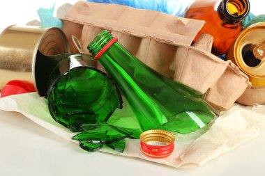 çöp, yığını yakın çekim