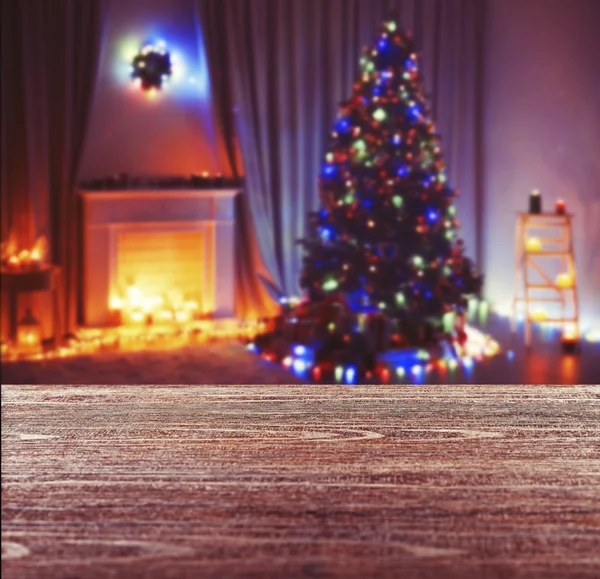 Рождественская гостиная фон — стоковое фото