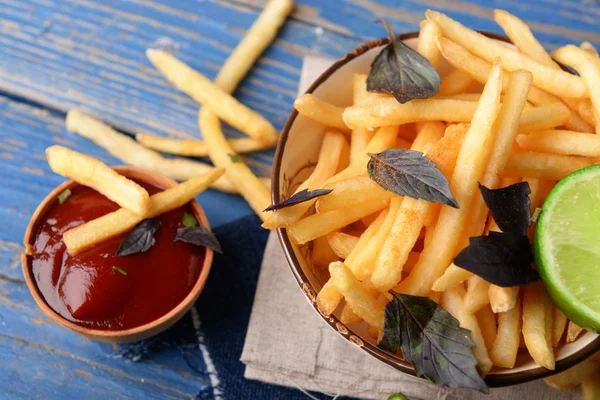 Franse gebakken aardappelen — Stockfoto