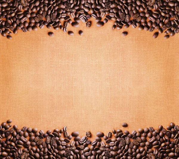 Frame of coffee beans — Stock Photo, Image