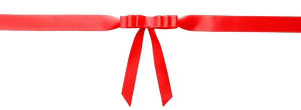 Horizontal ribbon with bow — Stock Photo, Image