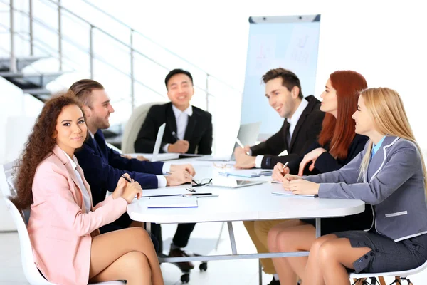 Zakelijke vergadering in functie — Stockfoto