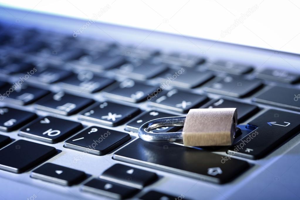 lock on computer keyboard