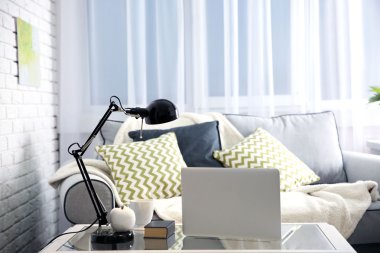 Kanepeli modern iç mekan