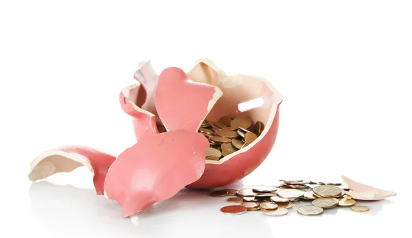 Broken piggy bank — Stock Photo, Image