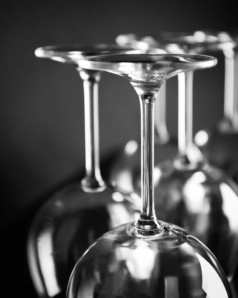 Prázdné sklenice na víno — Stock fotografie