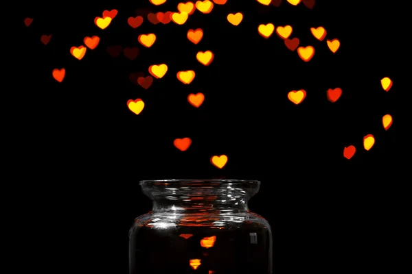 Miracle of love from glass jar — Stock Photo, Image