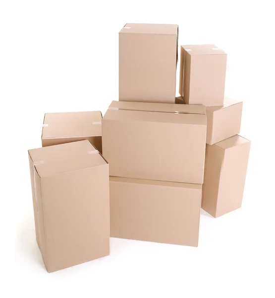 Set of cardboard boxes — Stock Photo, Image