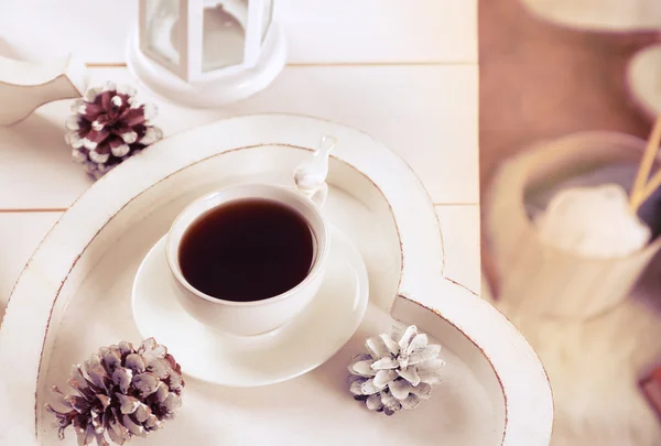 Cup of hot drink — Stock Photo, Image