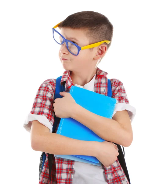 Niño divertido con gafas de plástico —  Fotos de Stock