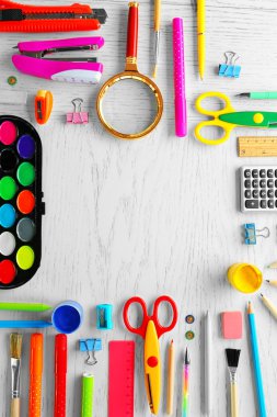 ofis malzemeleri yakın çekim 