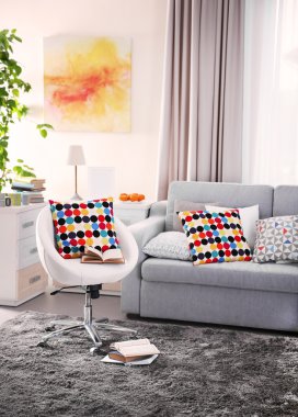 Modern oturma odası.