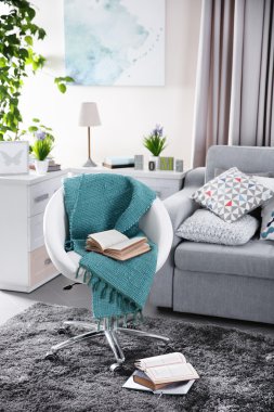 Modern oturma odası.