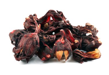 Hibiscus çay, beyaz izole