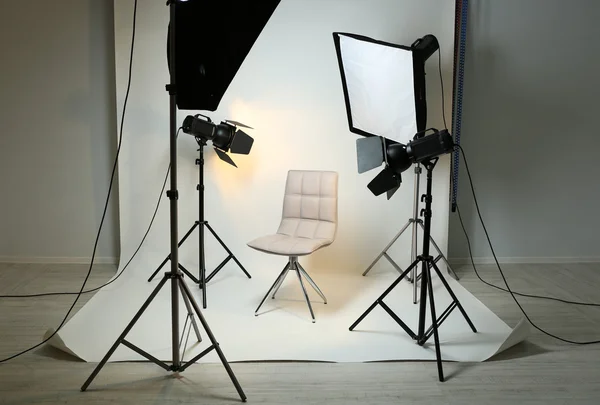 Fotostudio mit moderner Einrichtung — Stockfoto