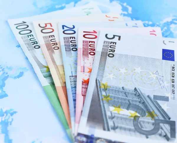 Verschiedene Euro-Banknoten — Stockfoto