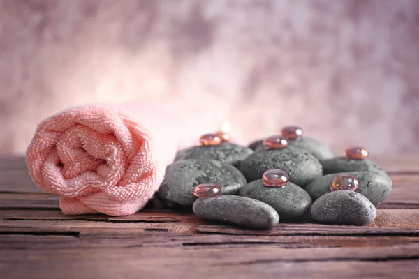 Spa still life with stones, crystals — Stock Photo, Image