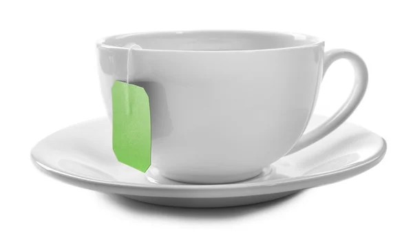 Tasse Tee isoliert auf weißem Hintergrund — Stockfoto