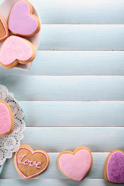 Assortment of love cookies