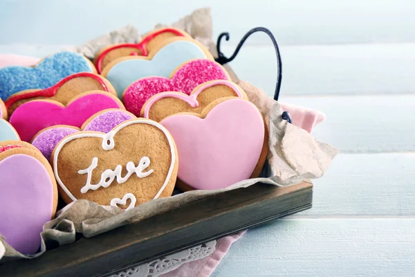 Assortiment de biscuits d'amour — Photo