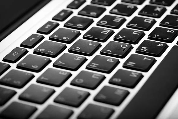 Black keys of computer keyboard — Stock Photo, Image