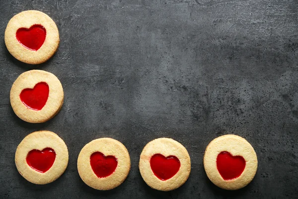 Assortment of love cookies — Stock Photo, Image