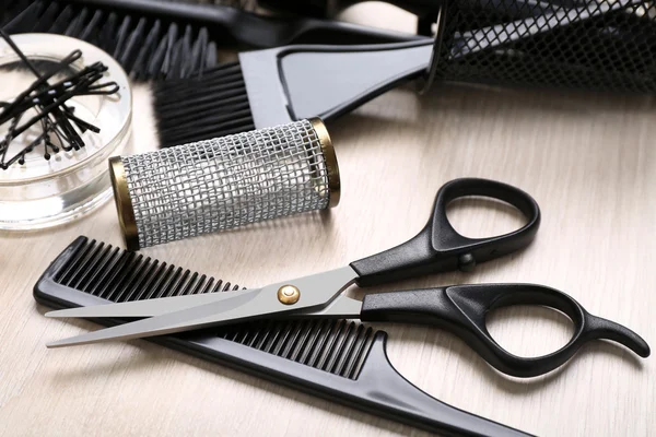 Set de coiffeur avec outils — Photo