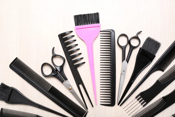 Barber set with tools — Stock Photo, Image