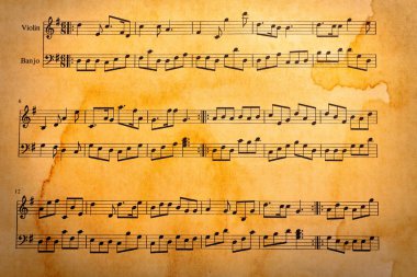 müzik Not arka planı