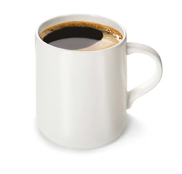 Kopje koffie geïsoleerd op wit — Stockfoto