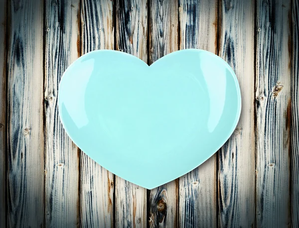 심장의 모양 접시 — 스톡 사진