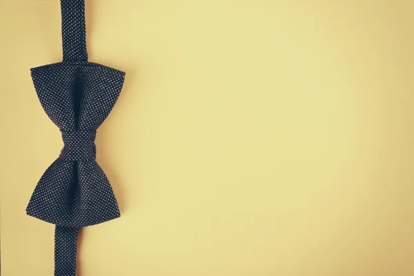 Dark blue bow tie — Stock Photo, Image