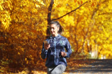Çalışan genç güzel kadın  