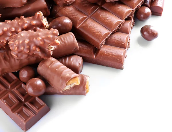 Tablo, çikolata karışımı yakın çekim — Stok fotoğraf