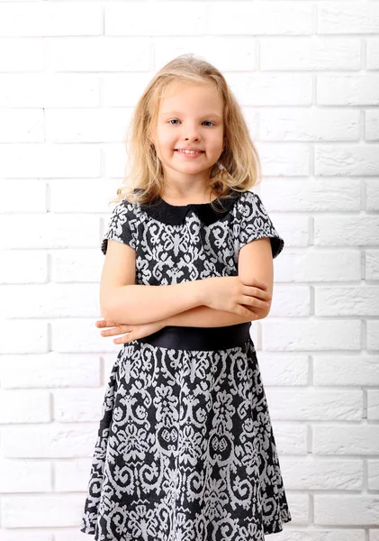 Little girl in dress — Stock Photo, Image