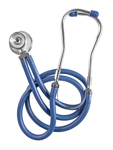 Lékařský stetoskop na bílém pozadí — Stock fotografie