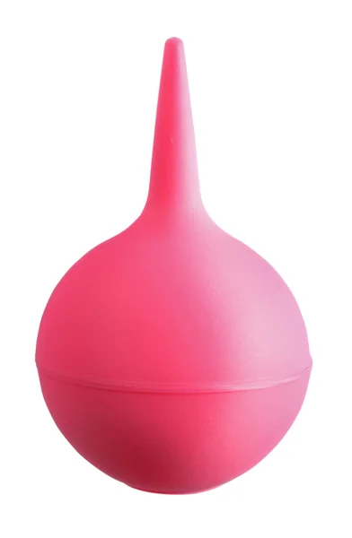 Pink enema on white — Stock Photo, Image