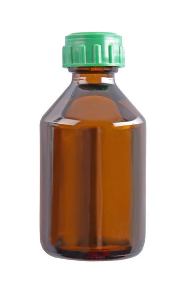 Скляна пляшка медицини — стокове фото