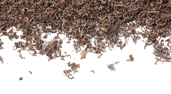 Pile of dry tea, isolated on white — Stock Photo, Image