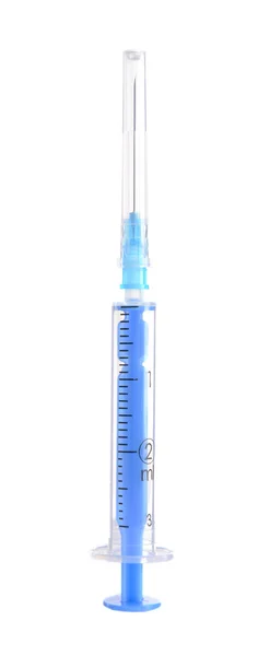 Wegwerp één injectiespuit — Stockfoto